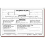 98F – Bus Incident Report With School Incident Report Template
