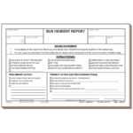 98F – Bus Incident Report With School Incident Report Template