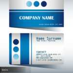 A Blue And Grey Calling Card Inside Template For Calling Card