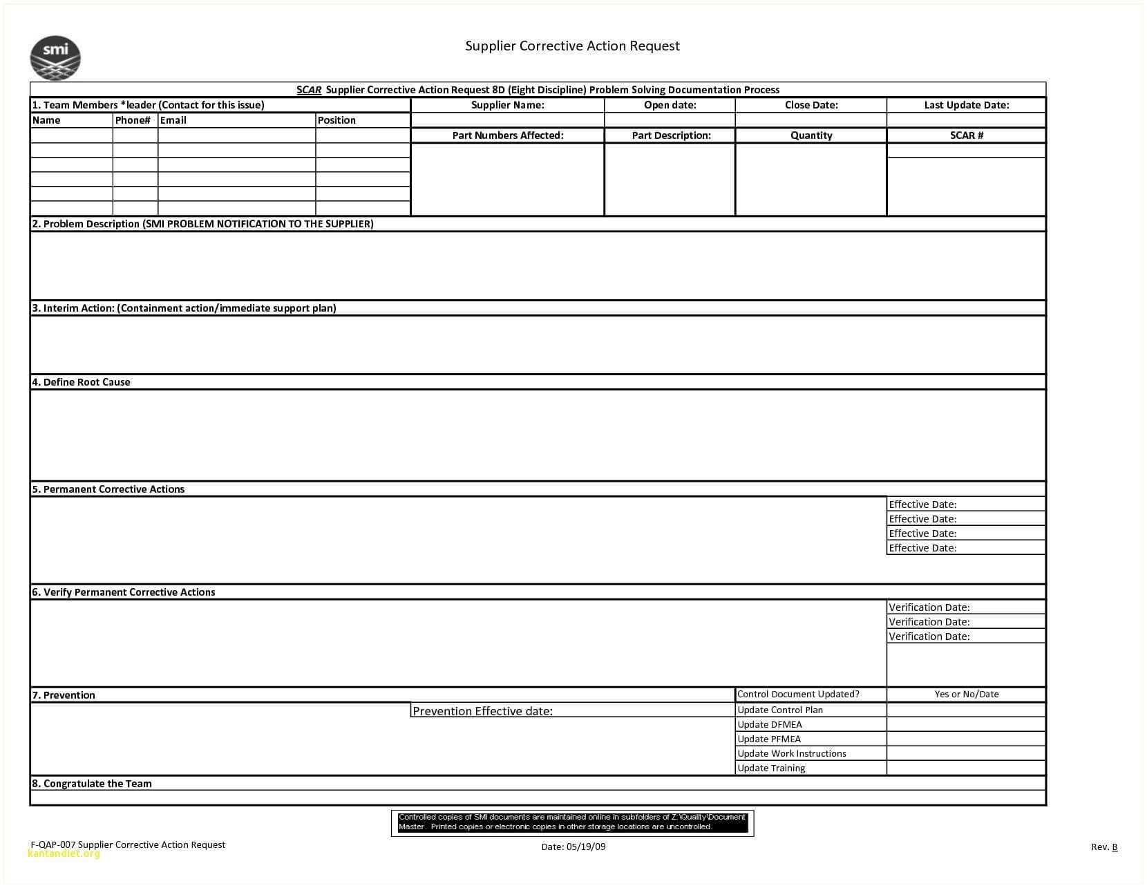 A C2 88 9A Report Template Word Problem Solving Excel regarding 8D Report Template Xls