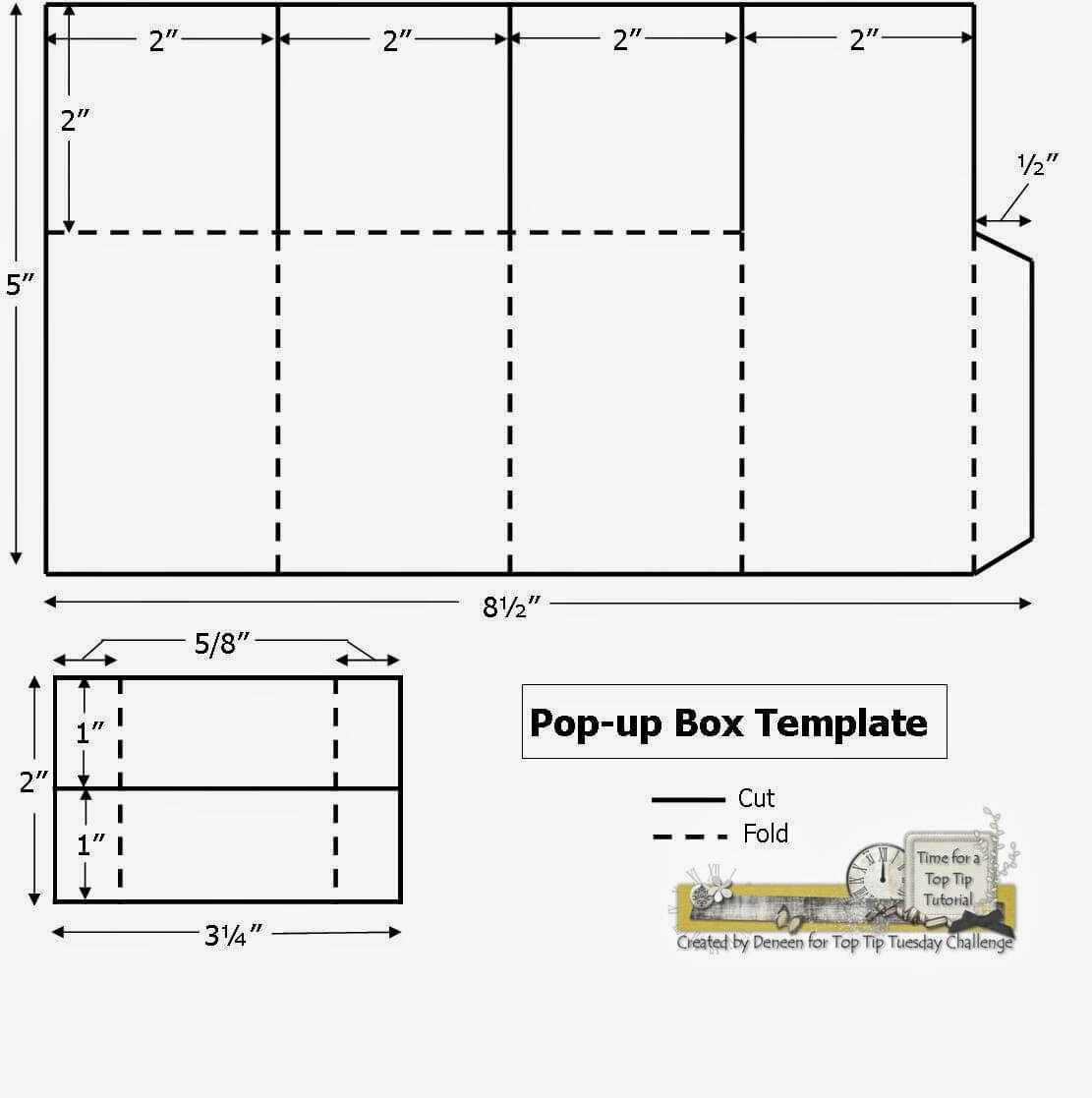 A Path Of Paper: Top Tip Tuesday Numbers Challenge And Pop In Pop Up Card Box Template