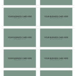 A4 Business Card Template Psd (10 Per Sheet) | Business Pertaining To Photoshop Name Card Template