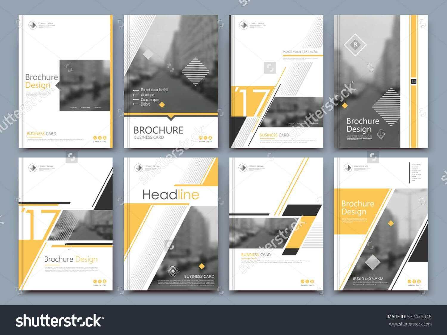 Abstract Binder Layout. White A4 Brochure Cover Design Intended For Fancy Brochure Templates