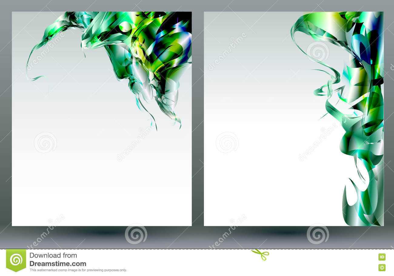 Abstract Blank Backgrounds Templates Stock Vector With Regard To Blank Templates For Flyers