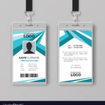 Abstract Corporate Id Card Design Template Regarding Company Id Card Design Template