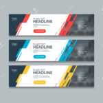 Abstract Horizontal Web Banner Design Template Backgrounds In Website Banner Design Templates