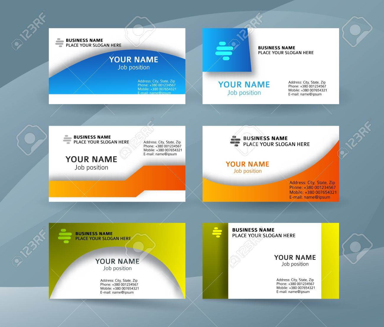 Abstract Professional And Designer Business Card Template Or.. Within Professional Name Card Template