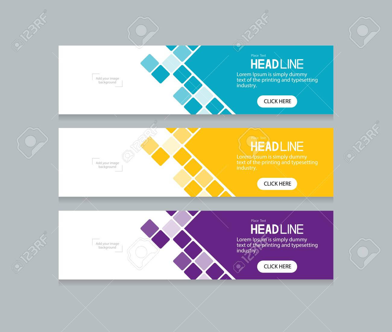 Abstract Web Banner Design Template Inside Website Banner Design Templates