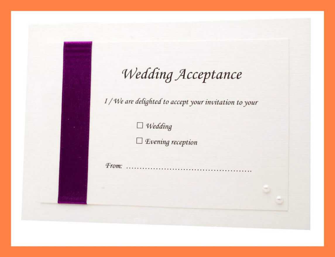 Acceptance Card Template Full Wedding 20 Acceptance 20 Card Within Acceptance Card Template