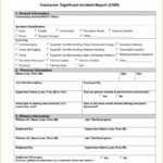 Accident Report Template Microsoft Word Incident Form Free Throughout Incident Report Template Microsoft