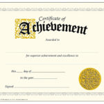Achievement Certificate Best Of Trend Enterprises Classic Throughout Certificate Of Achievement Template Word
