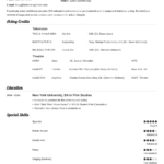 Acting Resume: Template, Sample & Actor Resume Advice [20+ Tips] Regarding Theatrical Resume Template Word