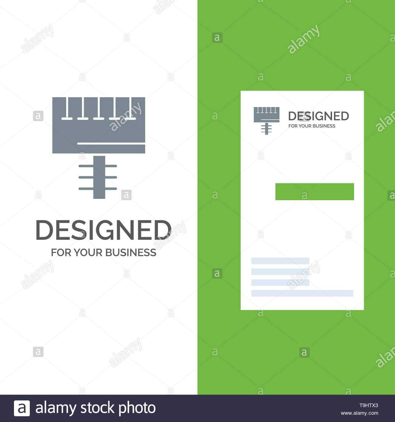 Ad, Advertising, Board, Signboard Grey Logo Design And Throughout Advertising Card Template