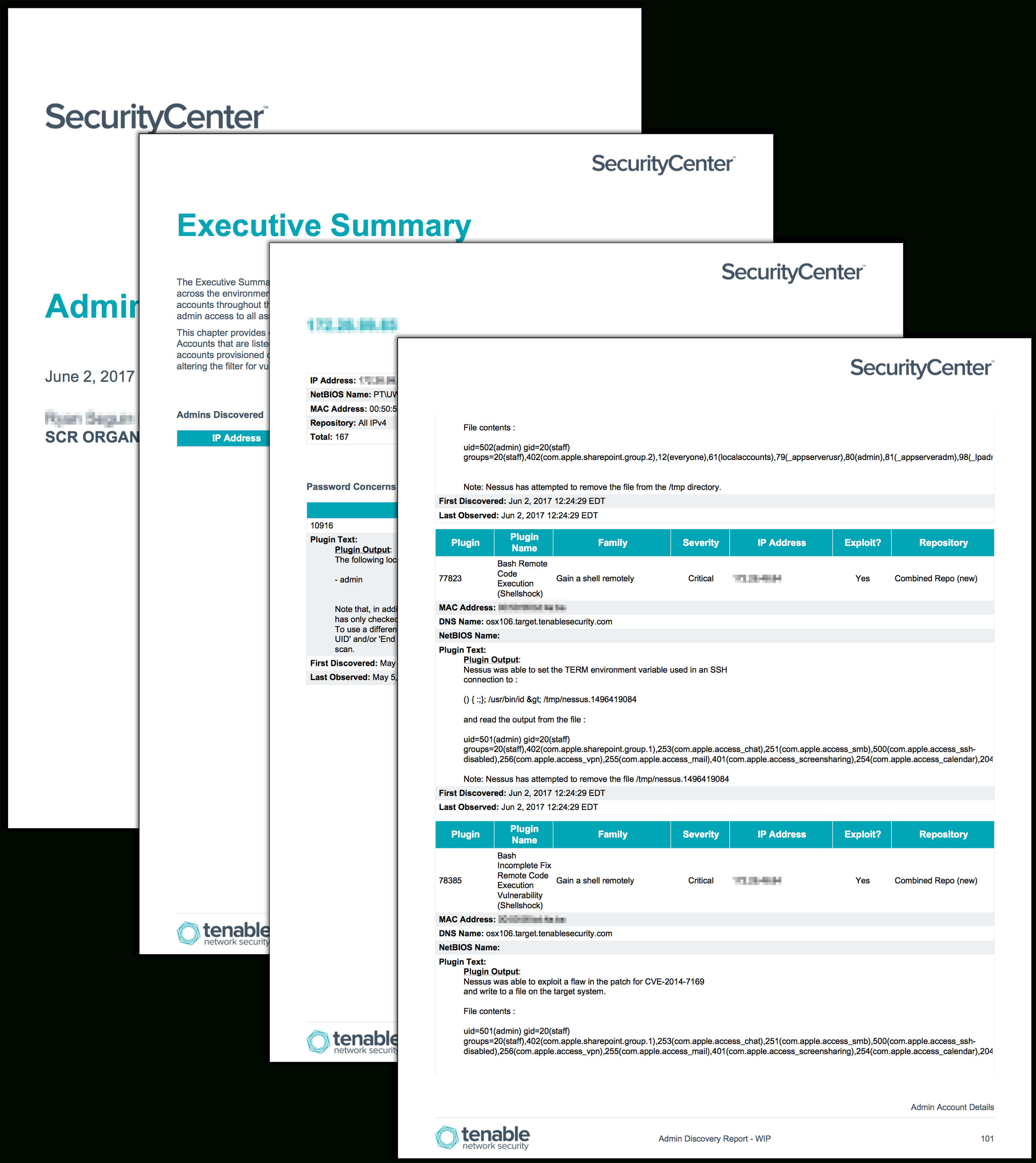 Admin Discovery Report – Sc Report Template | Tenable® With Nessus Report Templates