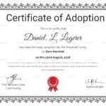 Adoption Certificate Template Word | Certificatetemplateword For Child Adoption Certificate Template