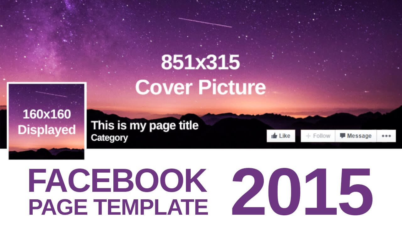 Advanced Facebook Page Template 2015 Inside Photoshop Facebook Banner Template