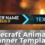 Advanced .gif Minecraft Animated Banner Template – "elegant Dazzle" Within Animated Banner Template