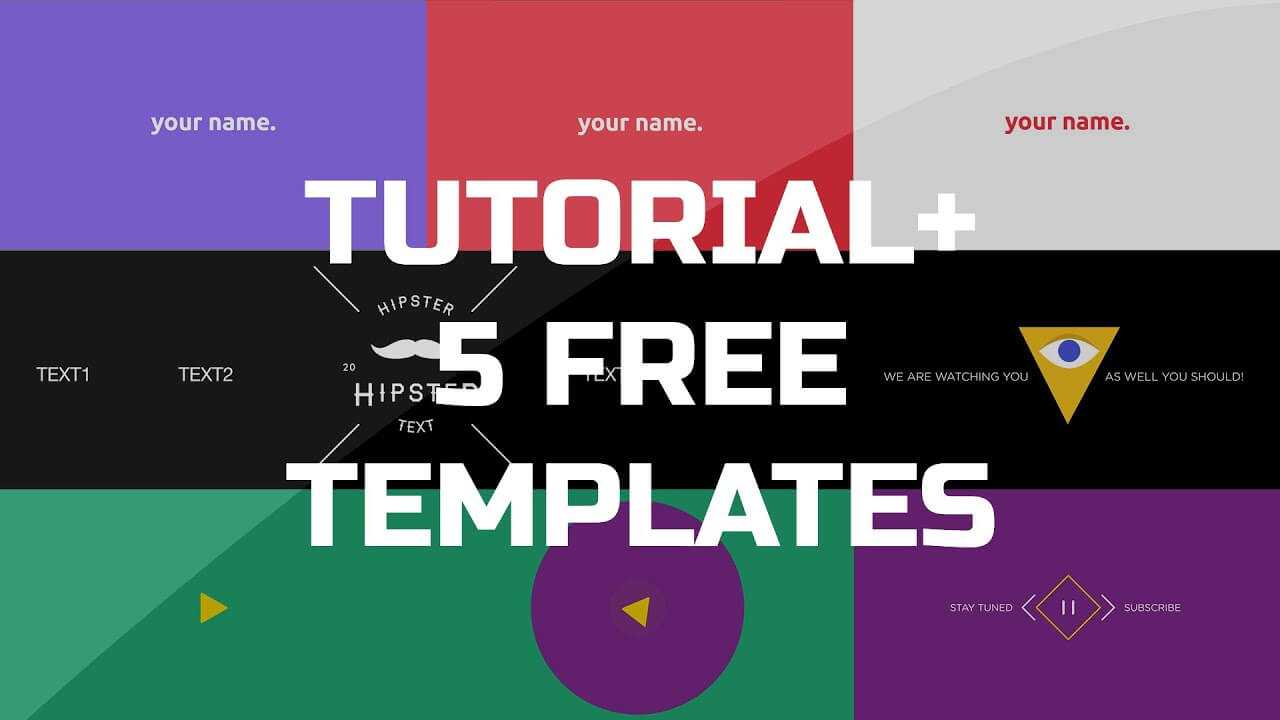 After Effects Tutorial – .gif Animated Banner & 5 Free Templates Inside Animated Banner Templates