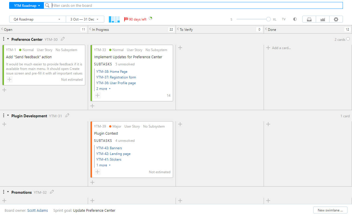 Agile Boards For Epics – Help | Youtrack Incloud In Agile Story Card Template