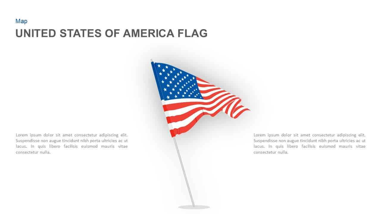 American Flag Powerpoint Template And Keynote Slide Regarding American Flag Powerpoint Template