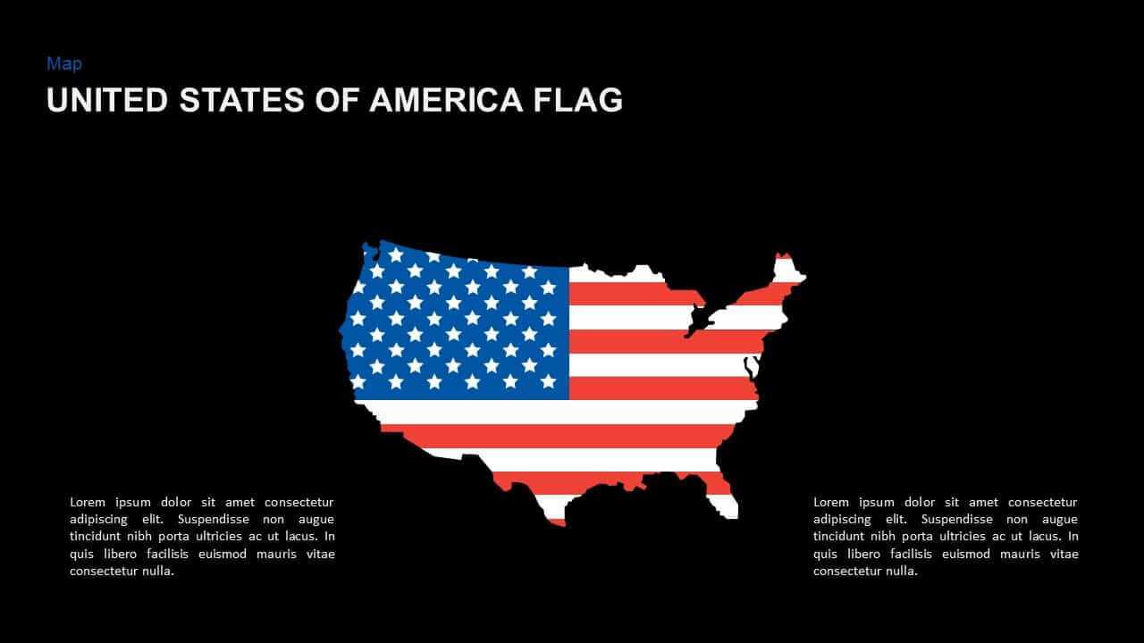 American Flag Powerpoint Template And Keynote Slide With American Flag Powerpoint Template