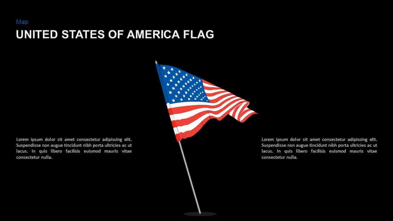 American Flag Powerpoint Template And Keynote Slide With American Flag Powerpoint Template