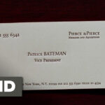 American Psycho (2/12) Movie Clip – Business Cards (2000) Hd With Paul Allen Business Card Template
