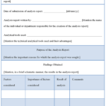 Analysis Report Template | Templates | Report Template Intended For Analytical Report Template