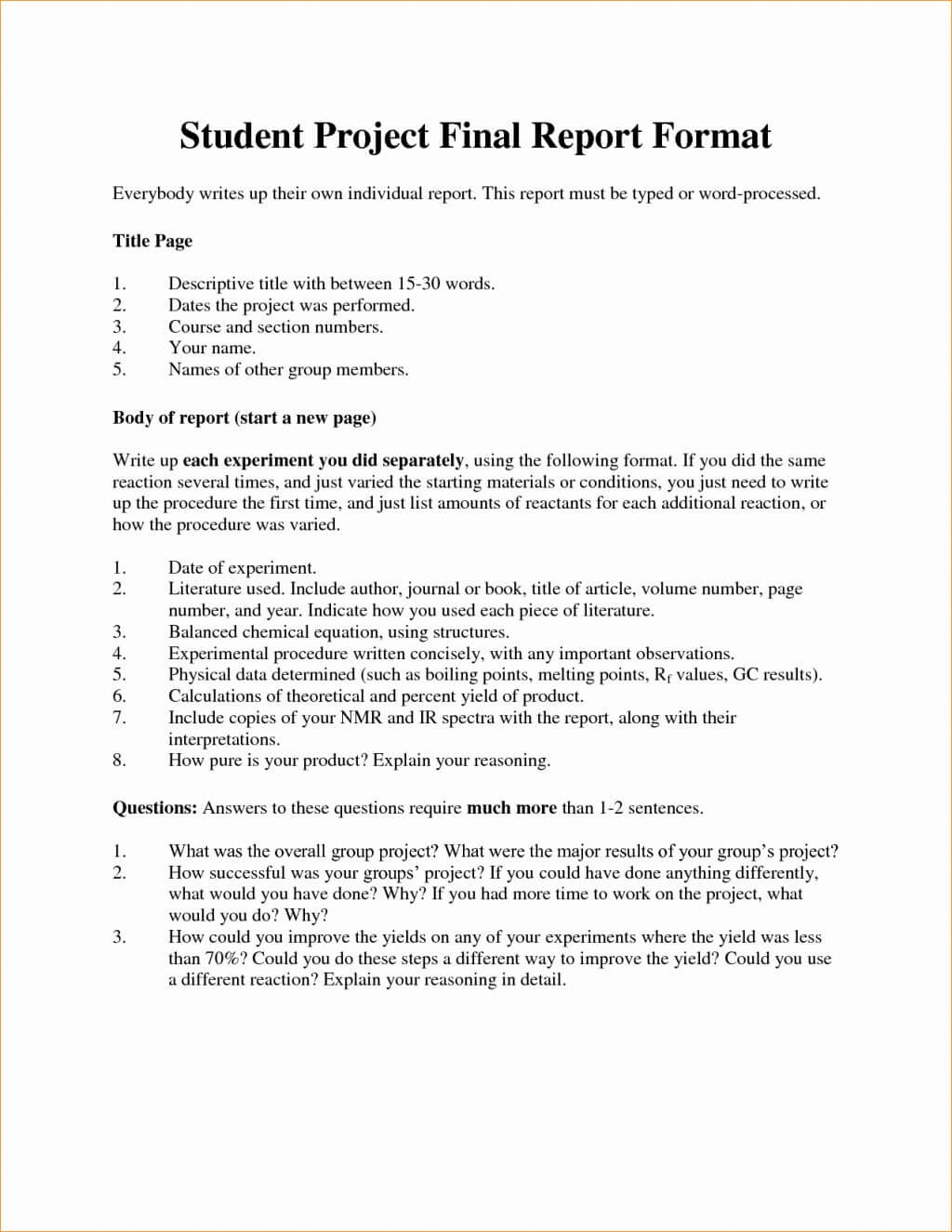 Analytical Report Example Format For Resume Writing Or Throughout Analytical Report Template