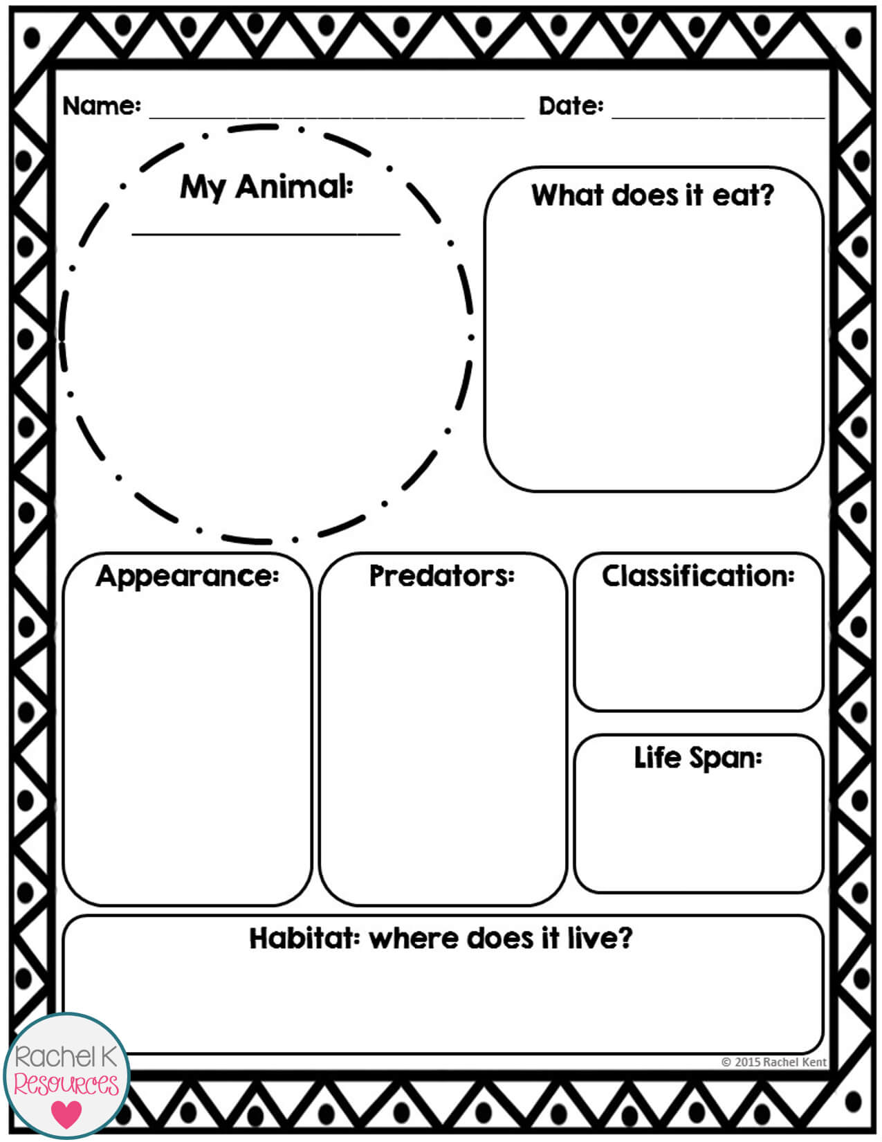 Animal Report Template | Science | Report Template Pertaining To Template For Information Report