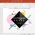 Animated Designer Shapes Powerpoint Template Throughout Powerpoint Replace Template