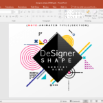 Animated Designer Shapes Powerpoint Template With Replace Powerpoint Template