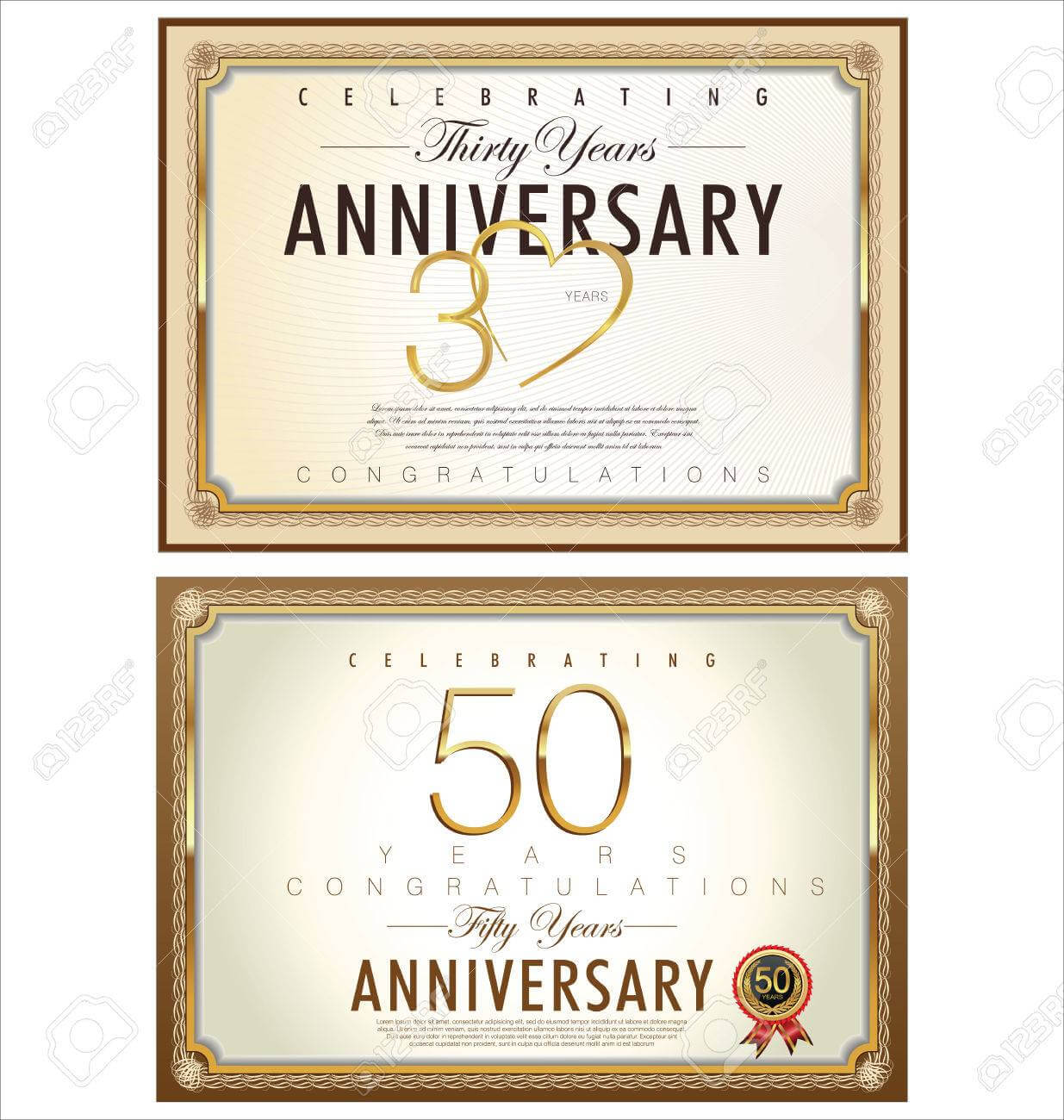 Anniversary Certificate Template Intended For Anniversary Certificate Template Free