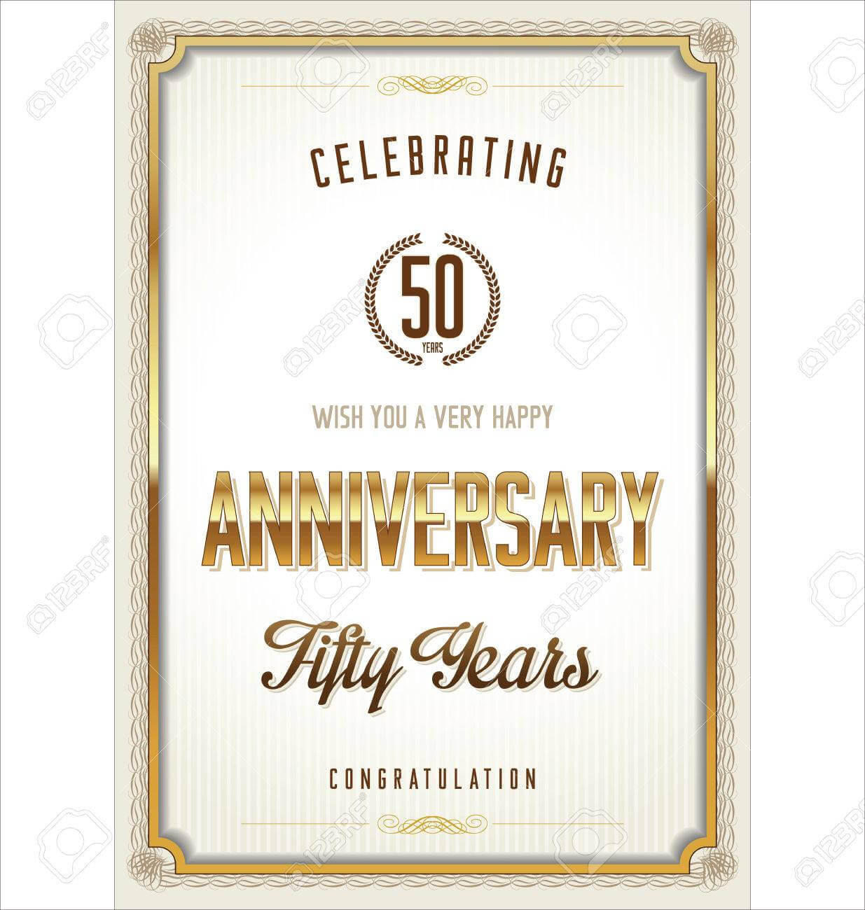 Anniversary Certificate Template Within Anniversary Certificate Template Free