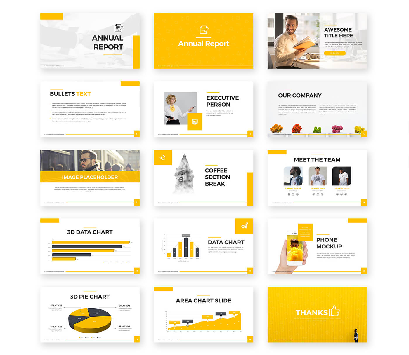 Annual Report Powerpoint Template – Free Presentations With Regard To Annual Report Ppt Template