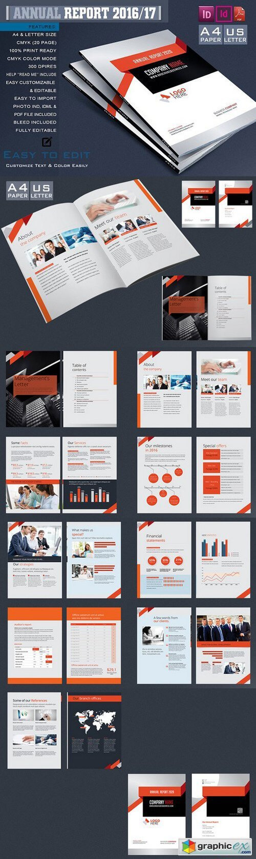 Annual Report Template 1067085 » Free Download Vector Stock With Ind Annual Report Template