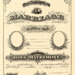 Antique Ephemera Clip Art – Printable Marriage Certificate Within Blank Marriage Certificate Template