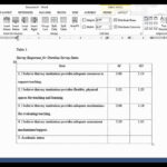 Apa Format For Microsoft Word: Tables With Apa Table Template Word