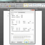 Apa Format Setup In Word 2010 Updated Pertaining To Apa Template For Word 2010