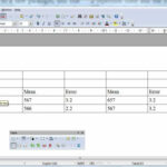 Apa Formatted Table In Open Office Inside Apa Table Template Word