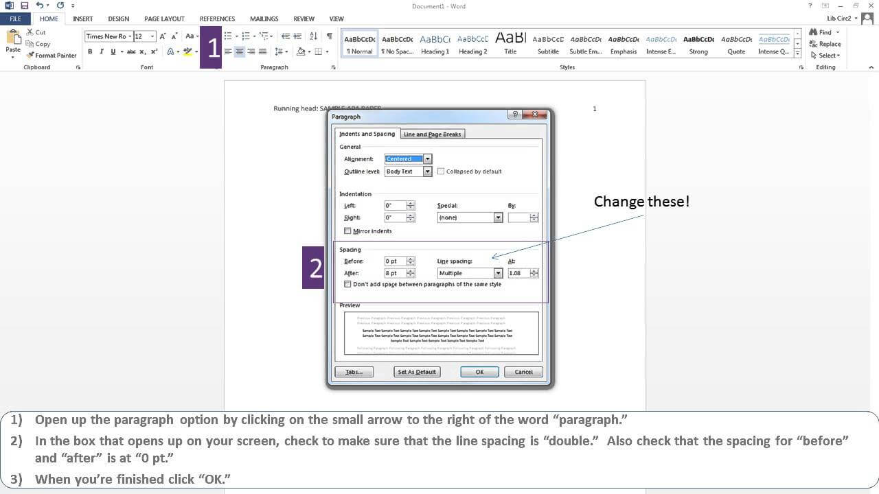 Apa Paper Microsoft Word 2013 Inside Apa Format Template Word 2013