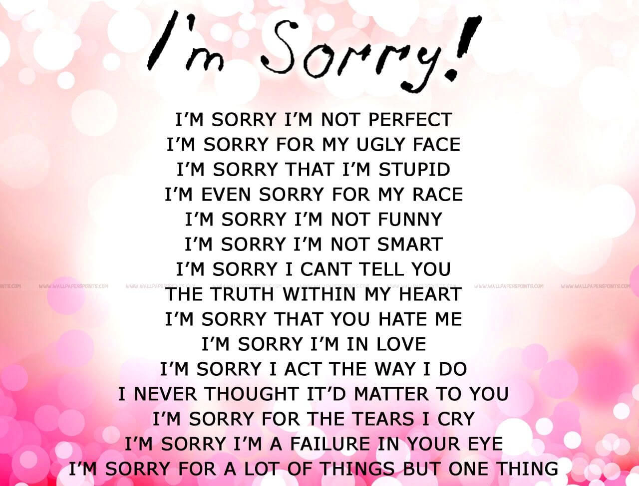 Apology Card Templates | 10+ Free Printable Word & Pdf Inside Sorry Card Template