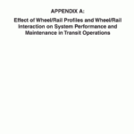 Appendix A – Effect Of Wheel/rail Profiles And Wheel/rail Throughout Blank Performance Profile Wheel Template