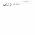 Appendix H – Sample Employee Incident Report Form | Airport In Hazard Incident Report Form Template