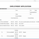 Application For Employment Template Word | Writings And Intended For Job Application Template Word