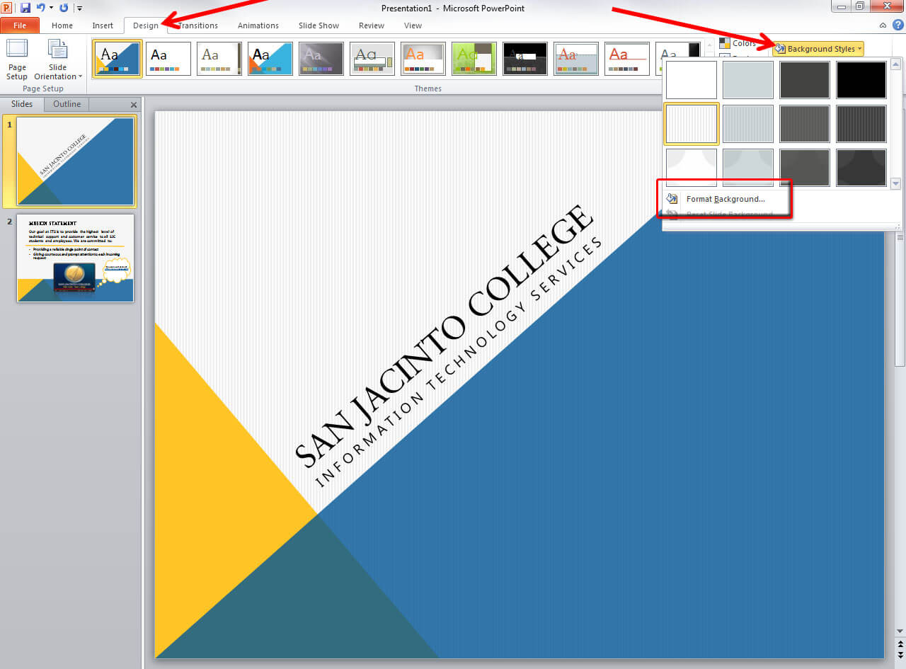 Applying And Modifying Themes In Powerpoint 2010 Throughout How To Change Powerpoint Template