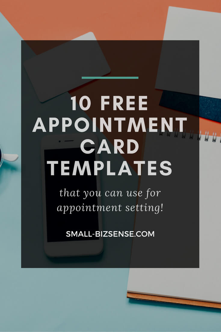 Appointment Card Template: 10 Free Resources For Small With Regard To Appointment Card Template Word