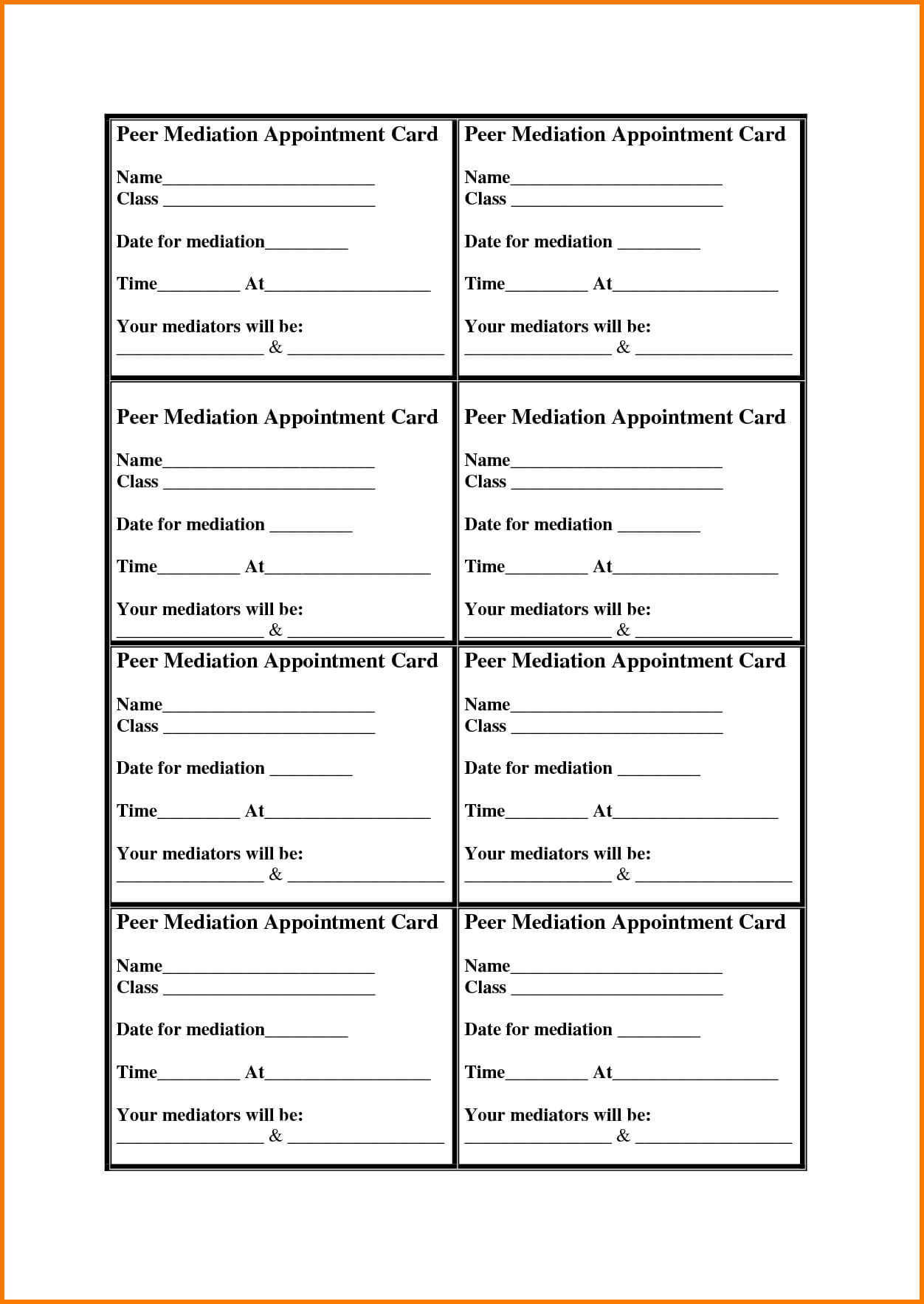 Appointment Card Templates Free - Hizir.kaptanband.co Regarding Appointment Card Template Word