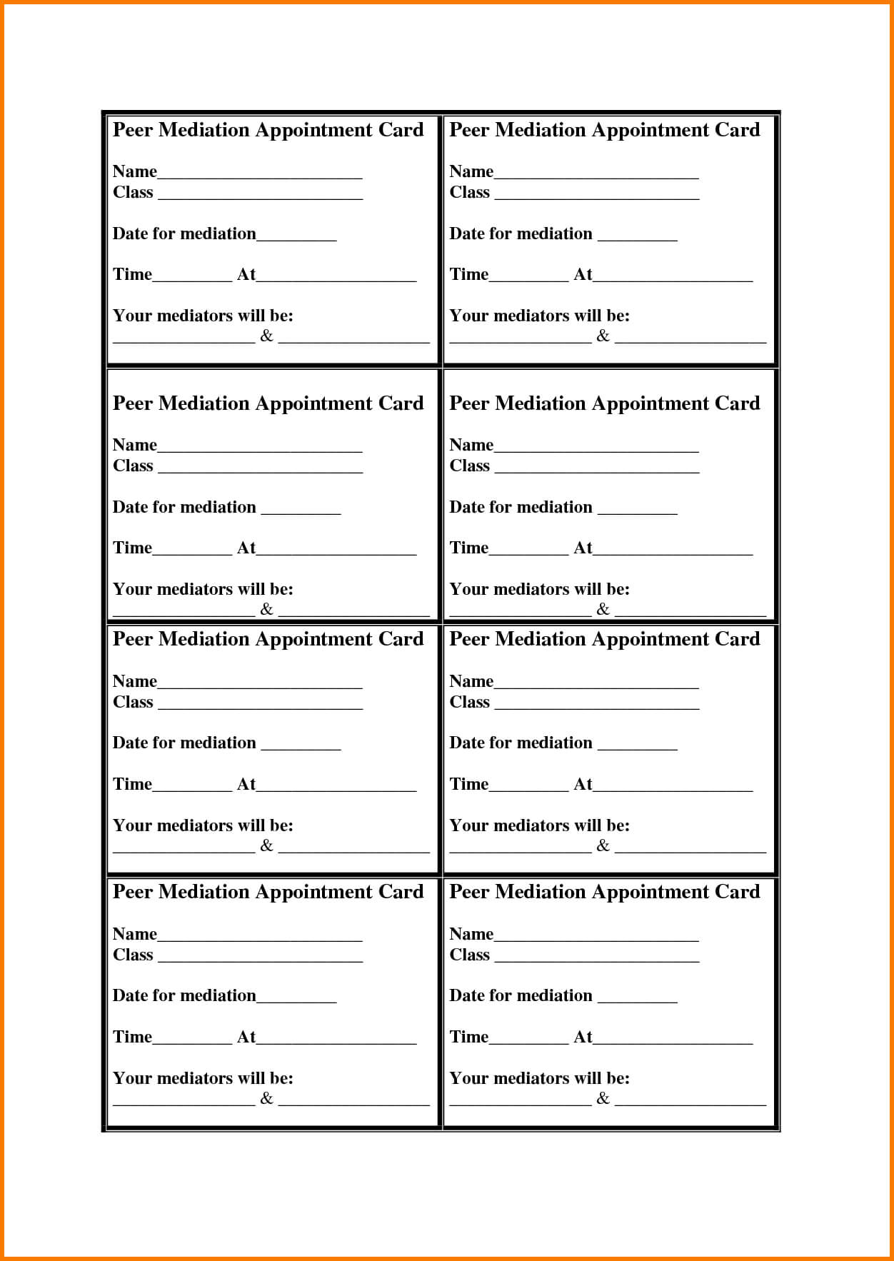 Appointment Card Templates Free – Hizir.kaptanband.co Regarding Appointment Card Template Word