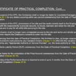 Architect's Certification Under The Pam Contract 2006 Inside Jct Practical Completion Certificate Template